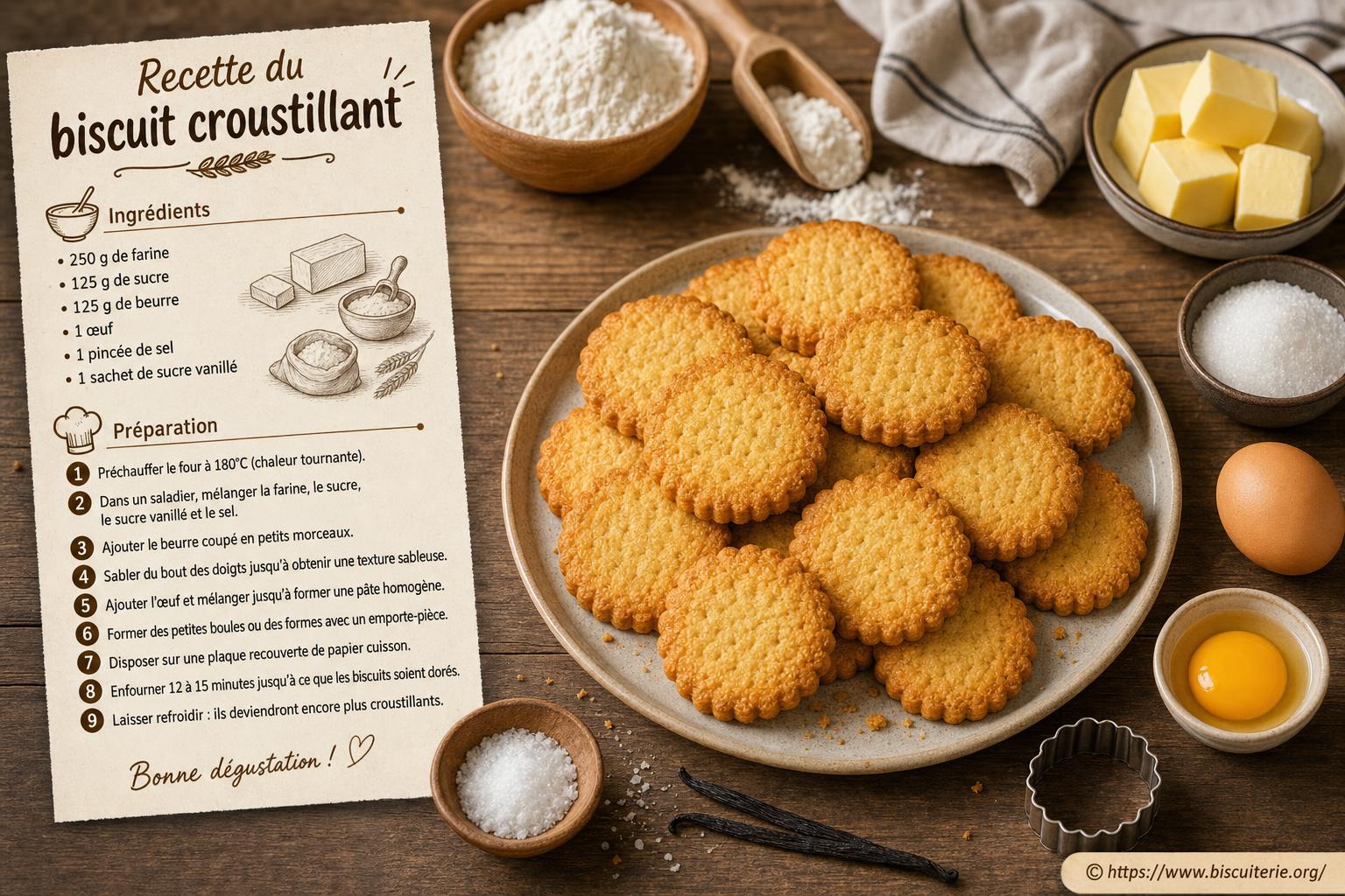 Recette du biscuit croustillant : comment réussir un biscuit parfait